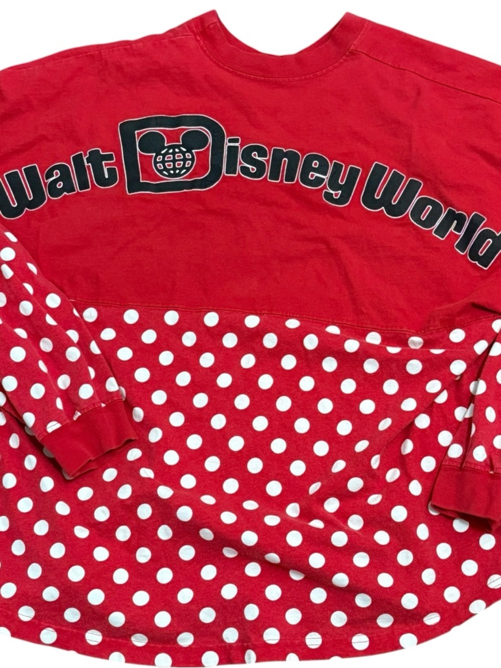 Disney Parks Spirit Jersey Minnie Mouse Red Polka Dot Walt Disney World XL